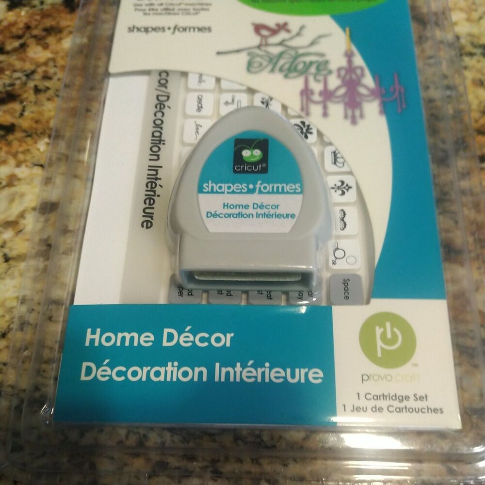 CRICUT Solutions Cartridge Home Decor - 50 Shapes Shadow Blackout - NEW 29-0695